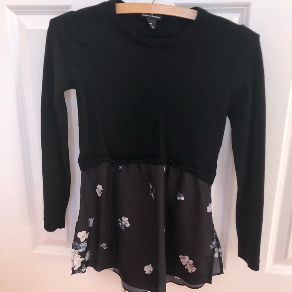 Club Monaco Sweaters - Club Monaco Black Wool Top, XS